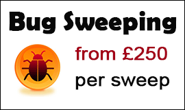 Bug Sweeping Cost in Gravesend
